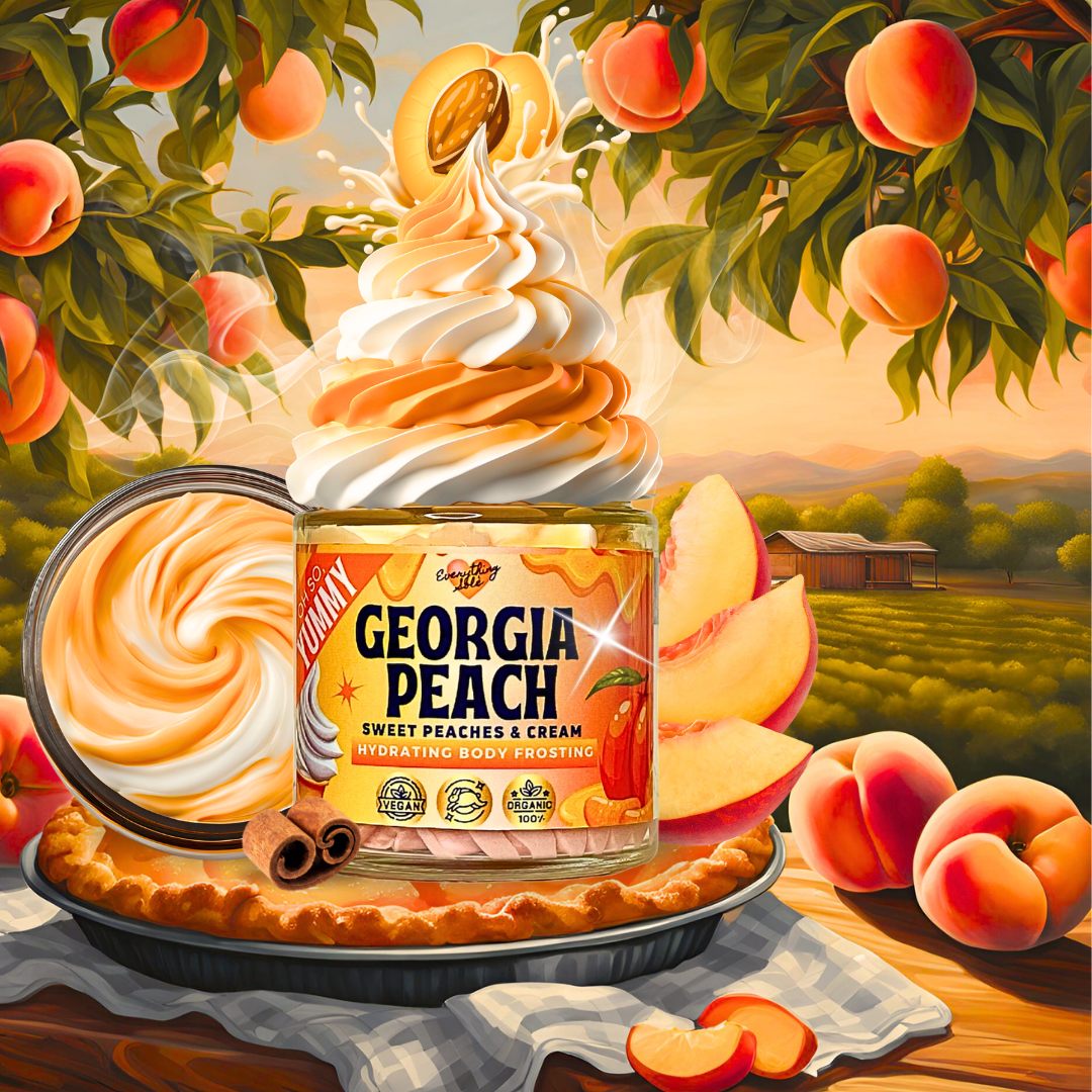 Georgia Peach Body Butter (Juicy Peaches, Warm Vanilla Cinnamon)