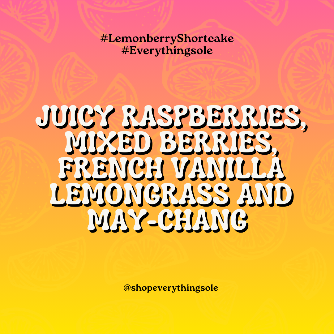 Lemonberry Shortcake Body Butter (Juicy Mixed Berries, May-Chang and Lemongrass Scent)