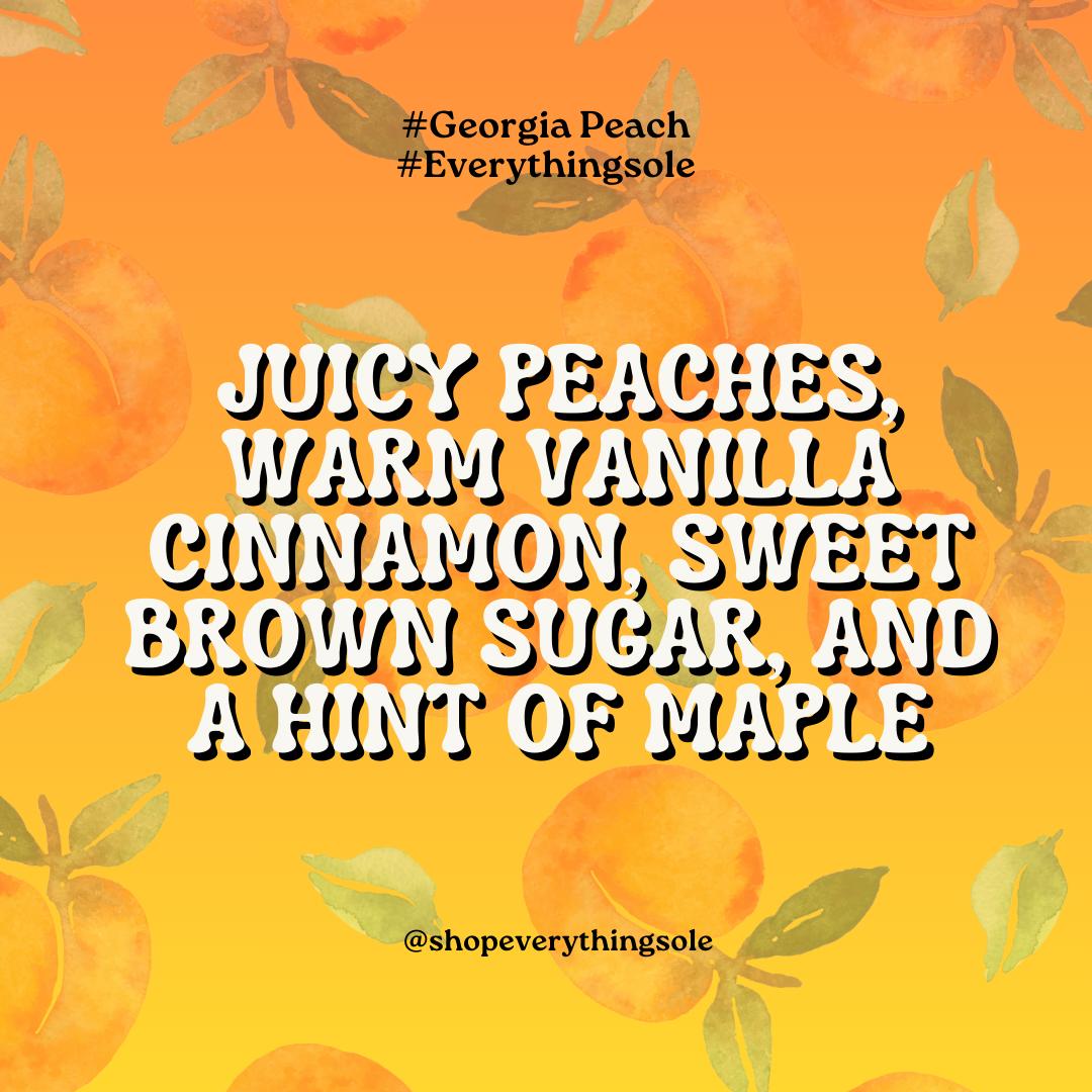 Georgia Peach Sugar Scrub for Rough Dry Skin