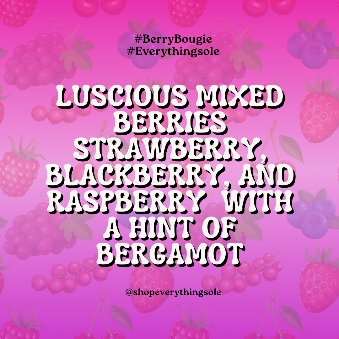 Berry Bougie Body Oil (Mixed Berries and Bergamot Scent)