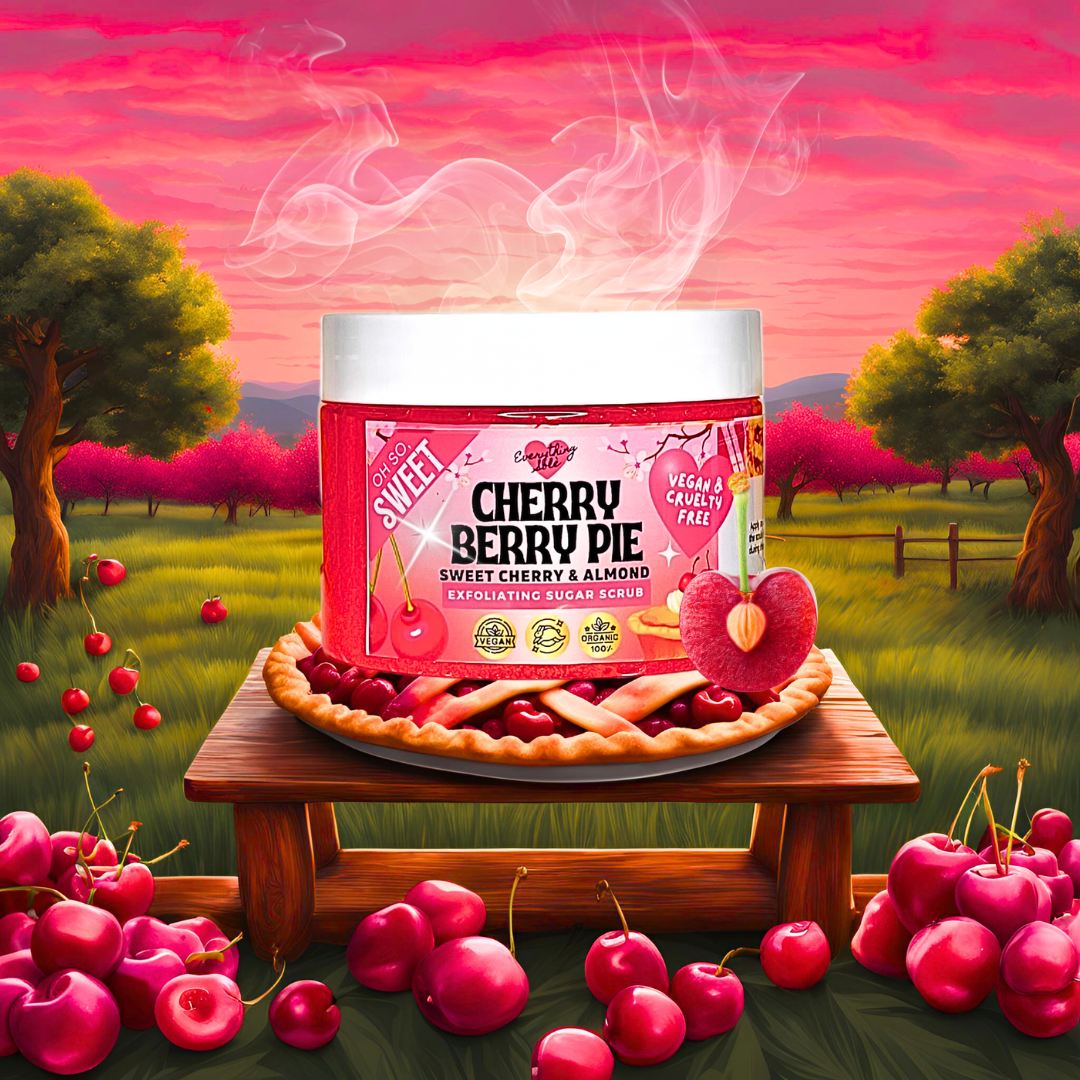 Cherry Berry Pie Sugar Scrub for Rough Skin