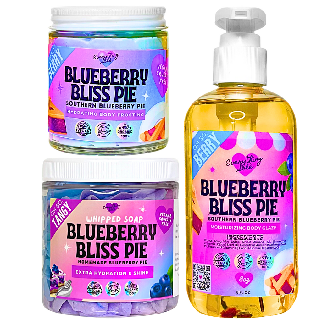 Blueberry Delight Collection (3-Piece Body Butter, Oil & Cleanser Bundle)