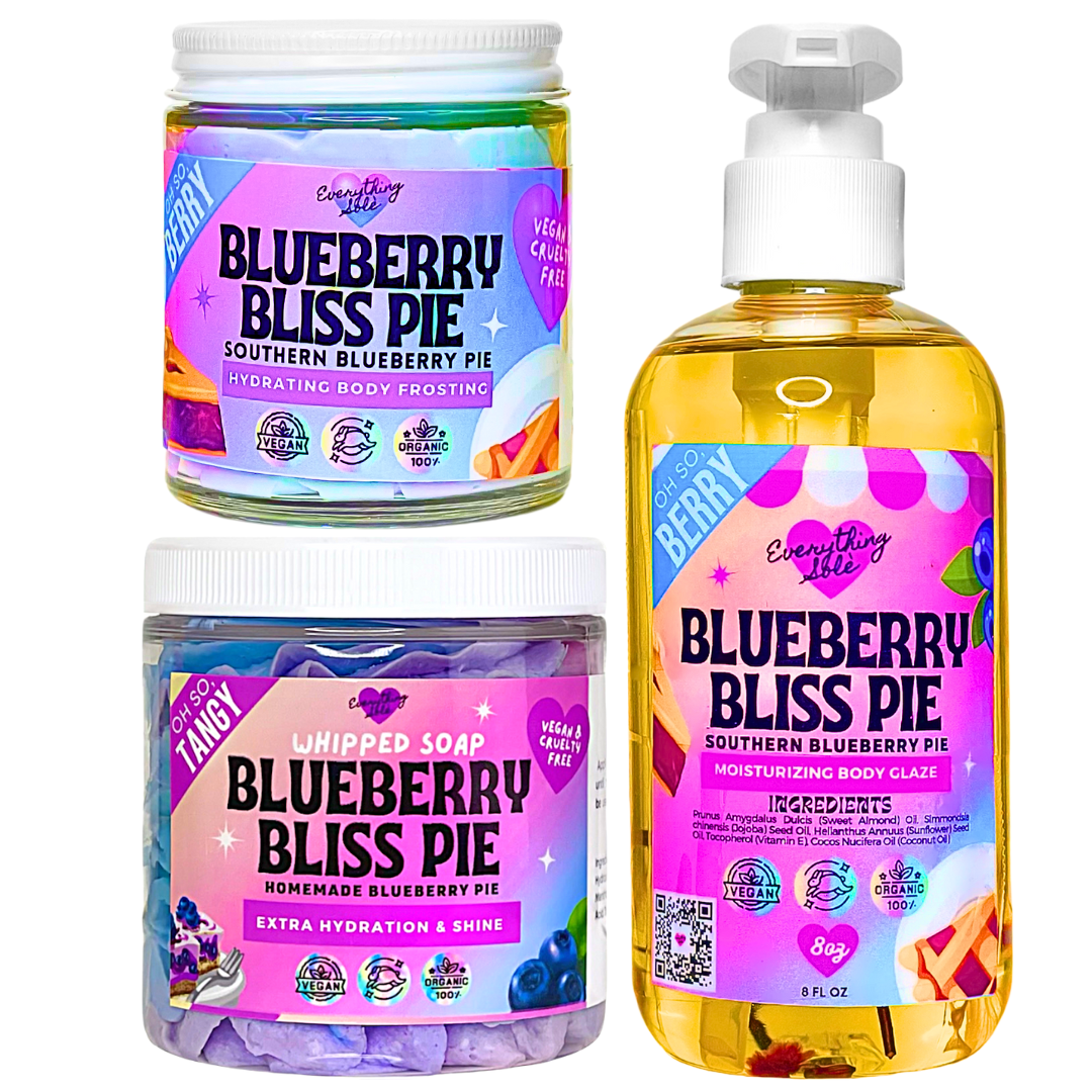 Blueberry Delight Collection (3-Piece Body Butter, Oil & Cleanser Bundle)