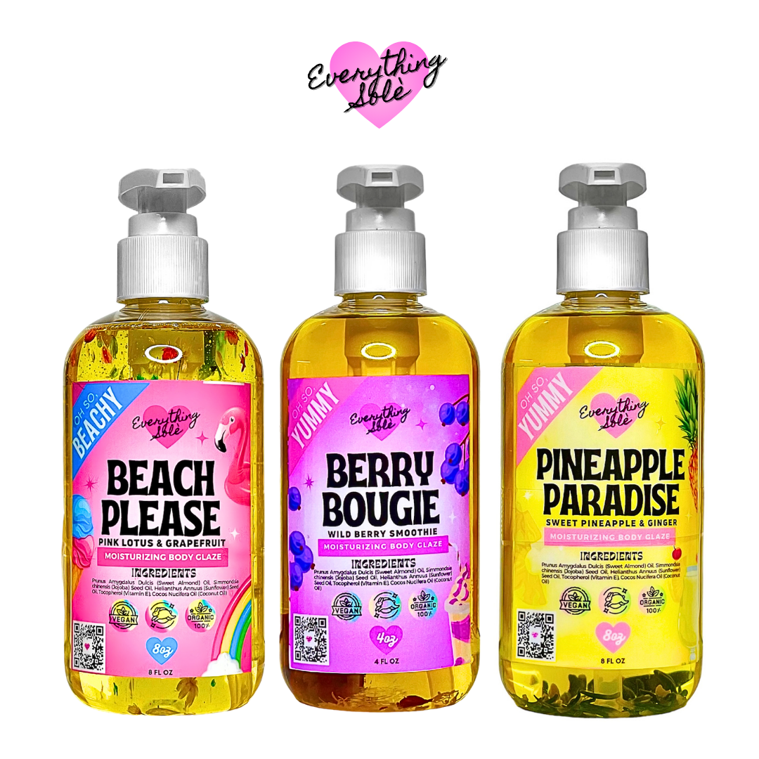 Pineapple Paradise Body Oil (Sweet Pineapple and Ginger Scent)