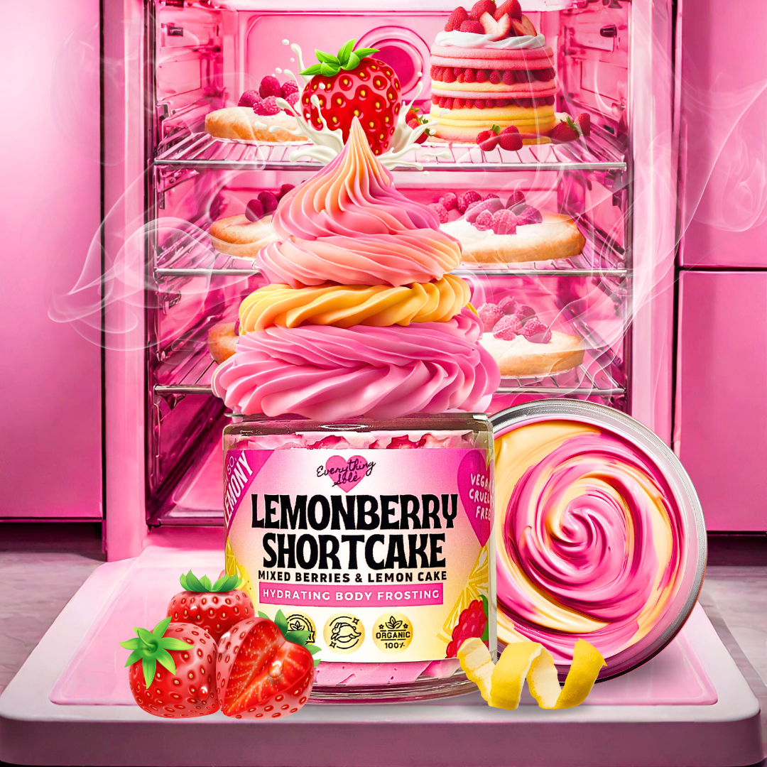 Lemonberry Shortcake Body Butter (Juicy Mixed Berries, May-Chang and Lemongrass Scent)