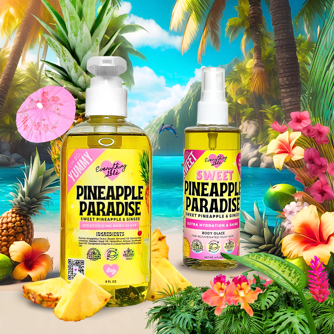 Pineapple Paradise Body Oil (Sweet Pineapple and Ginger Scent)