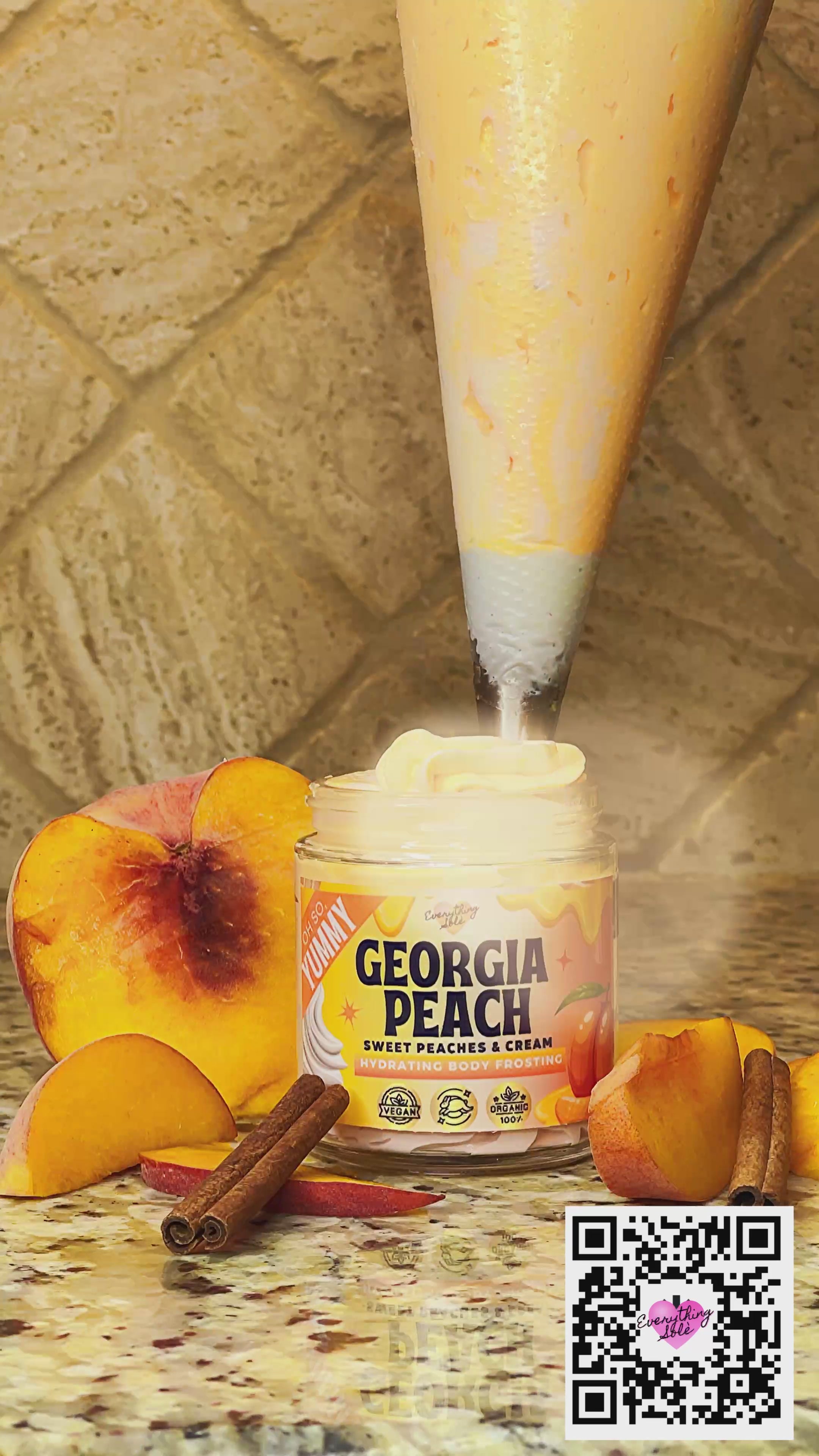 Georgia Peach Body Butter (Juicy Peaches, Warm Vanilla Cinnamon)