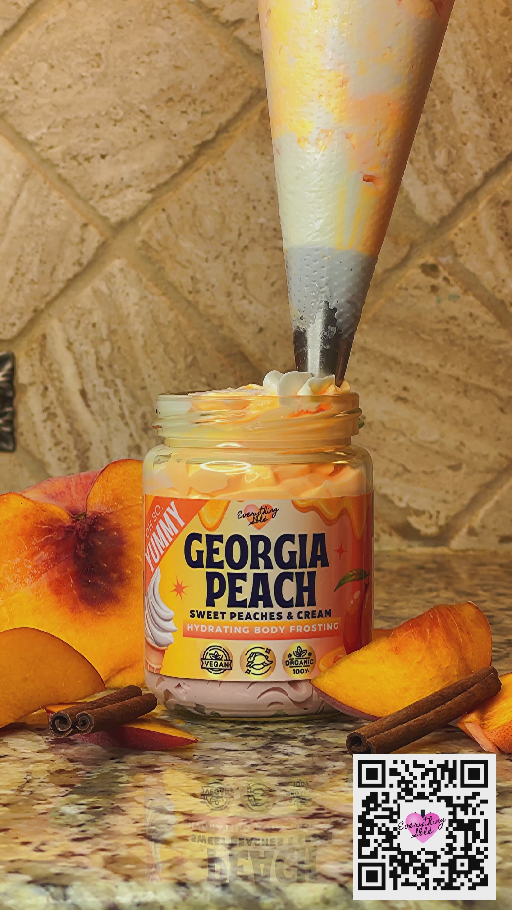 Georgia Peach Body Butter (Juicy Peaches, Warm Vanilla Cinnamon)
